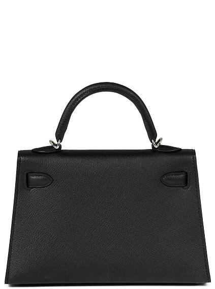 Black Epsom Mini Kelly II 20 Palladium Hardware, 2024