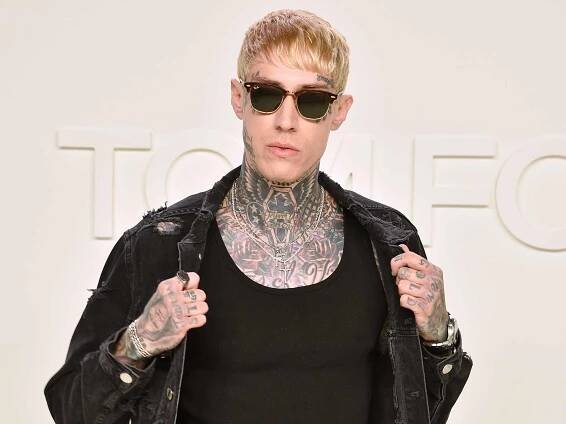 Trace Cyrus attends the Tom Ford AW/20 Fashion Show