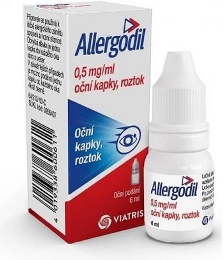 ALLERGODIL 0,5MG/ML Oční kapky, roztok 1X6ML