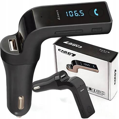 FM vysílač do auta USB MP3 Bluetooth nabíječka microSD LCD