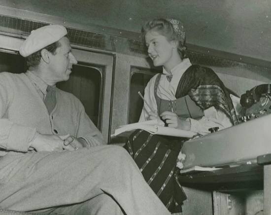 Gustaf Edgren, Inga Landgré - Po rose přijde déšť - Z natáčení