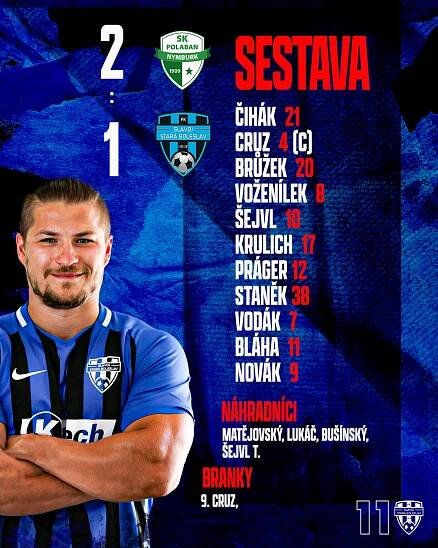 SK Polaban Nymburk vs. FK Slavoj Stará Boleslav 2:1 - FK Slavoj Stará Boleslav