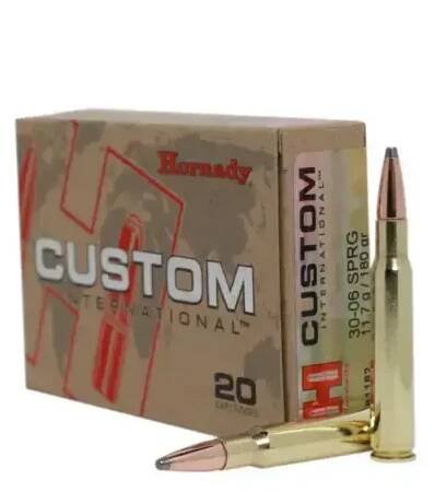 Kulový náboj Hornady Custom.30-06Sprg InterLock SP 180grs 11,7g