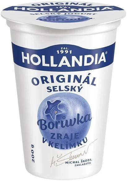 Hollandia Selský jogurt borůvka