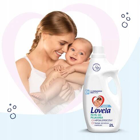 Lovela Baby Sada Hypoalergenní tekutá aviváž dětských tkanin 4x 2L Značka Lovela