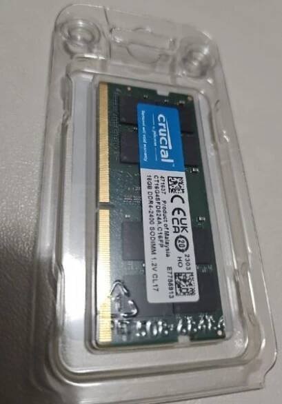 Crucial CT16G4SFD824A 16GB DDR4-2400 (PC4-19200) Memory Module