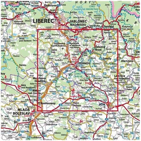 Mapa na šátku - Český Ráj | Limansport.cz