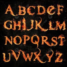 Beautiful Fonts Alphabet
