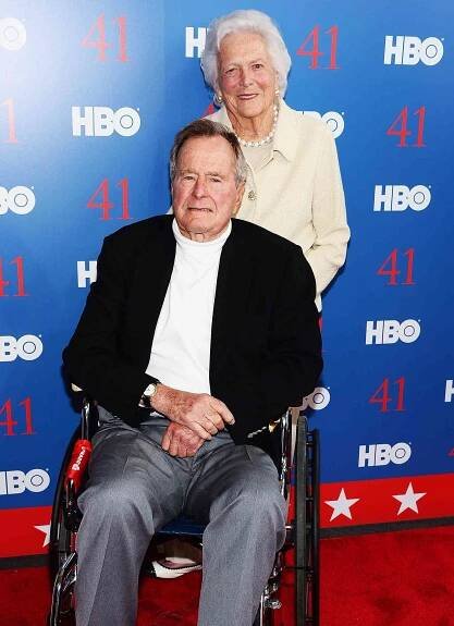 'Heartbroken' George H.W. Bush Leads Nation's Mourning at Funeral of Former First Lady Barbara Bush