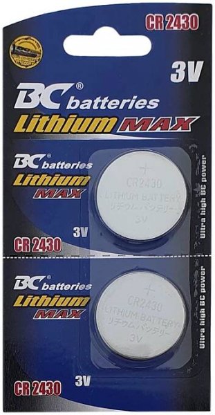 Dům | Lithiová knoflíková 3V baterie BC batteries CR 2430 | HELECENA - Dům, byt, dílna, zahrada