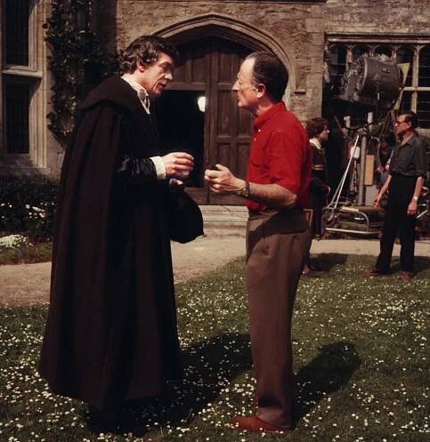 Člověk do každého počasí - Z natáčení - Paul Scofield, Fred Zinnemann