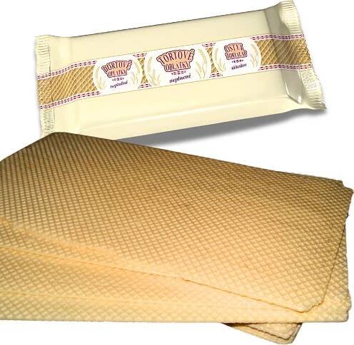 Dortové oplatky neplněné 33 x 15 cm 200 g