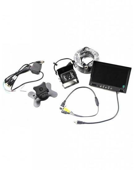TT technology Parkovací systém pro 2 kamery s 7’’ monitorem, 15 m 4PIN kabel