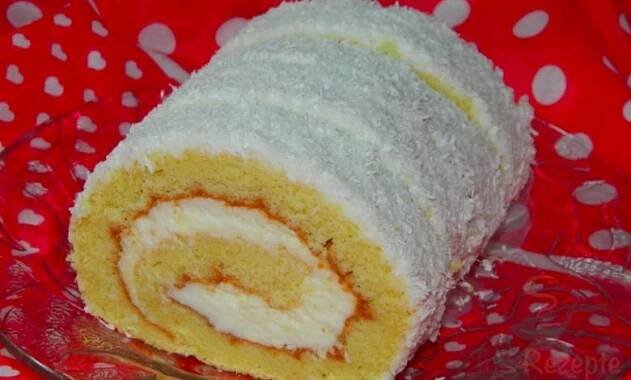 Jednoduchá kokosová roláda - snadnevareni