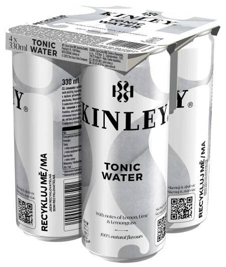 Kinley Tonic Water 1320 ml 4 x 330 ml od 104 Kč - Heureka.cz