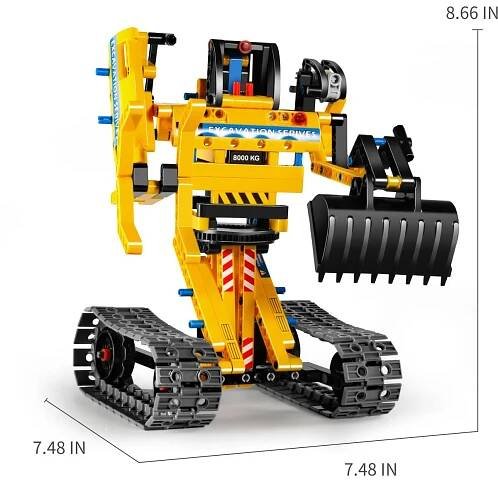 IM-Master Stavebnice 2 v 1 Bagr a robot 342 dílků