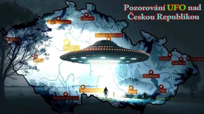 Pozorování UFO nad Českou Republikou