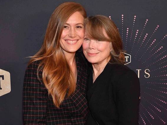 Schuyler Fisk and Sissy Spacek arrive at the 2018 CMT Artists of the Year 