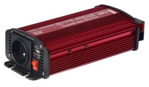 Měnič napětí GETI GPI 612 12V/230V 600W USB
