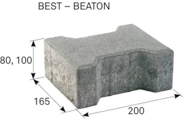 Zámková dlažba BEST Beaton - přírodní Výška: 8 cm