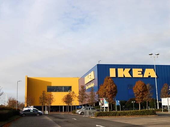 Zoomed out picture of IKEA store 