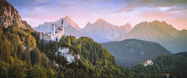 Malebné okolí Neuschwanstein