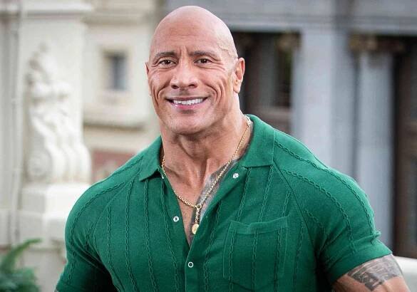 Dwayne Johnson attends the "Black Adam" photocall on October 19, 2022 in Madrid, Spain. 