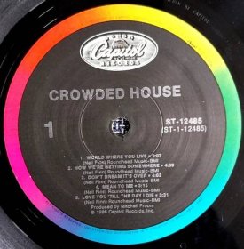 LP CROWDED HOUSE - CROWDED HOUSE(1986) 1.USA Press NM- - LP / Vinylové desky