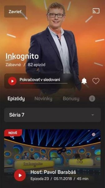 Inkognito TV JOJ (mobilní)