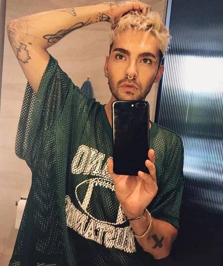 Zpěvák Bill Kaulitz z Tokio Hotel.