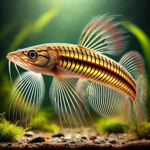 Nannostomus eques Tubulárna ústa -Ceruzka