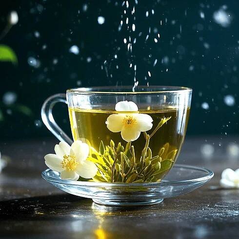 loose jasmine tea leaves