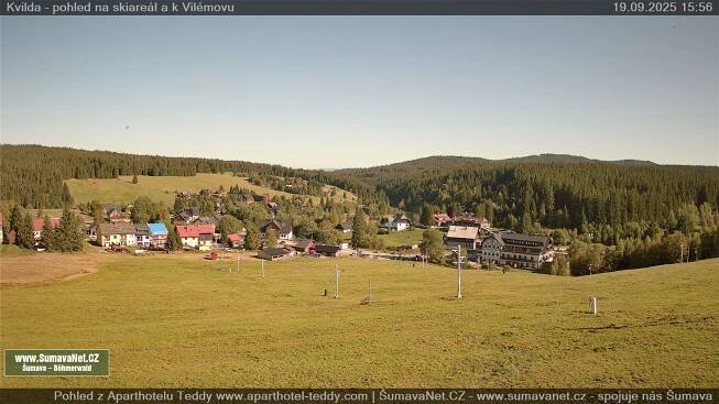 WebCam Archiv: Kvilda - pohled od sjezdovky