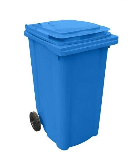 Popelnice 240l modrá plastová