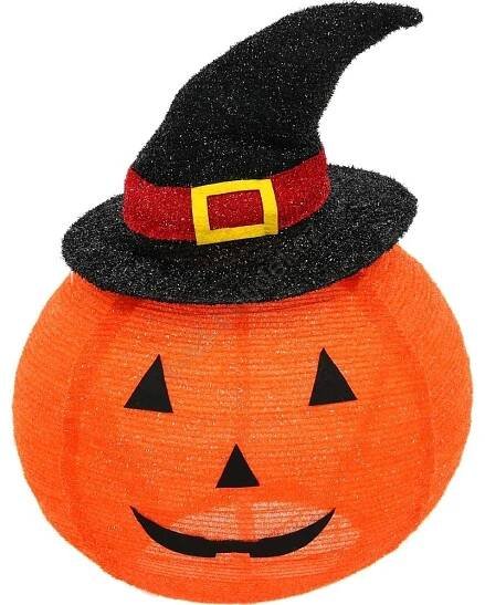 LED Venkovní dekorace HALLOWEEN LED/3xAA/teplá bílá IP44 dýně