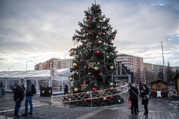 Advent na Jihu: V neděli se rozzáří vánoční strom u Akordu, po něm Vánoční město