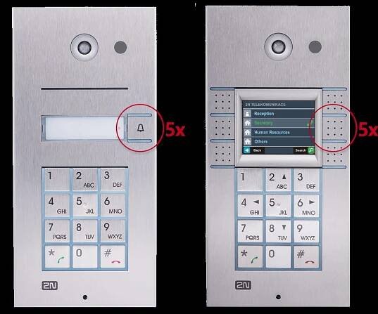 2N IP Vario - pressing 5x the dial button