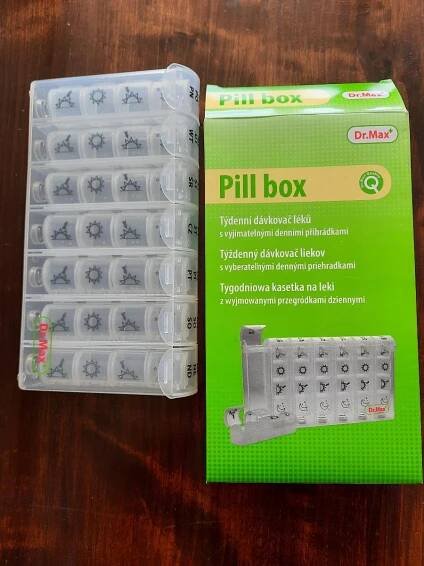 Organizer na léky, pill box Dr. Max