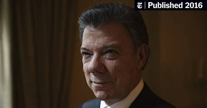 Colombia’s President, Juan Manuel Santos, Is Awarded Nobel Peace Prize (Published 2016)