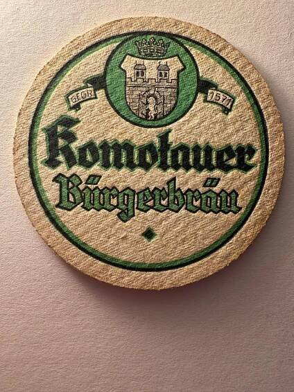 Tácek MĚŠŤANSKÝ PIVOVAR V CHOMUTOVĚ (Komotau) - předválečný 2