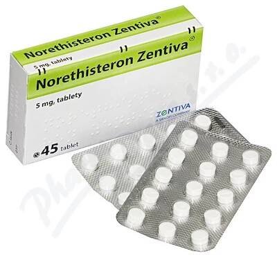 Norethisteron Zentiva por.tbl.nob.45x5mg