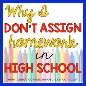 Why I Don't Assign Homework in High School - It's Not Rocket Science