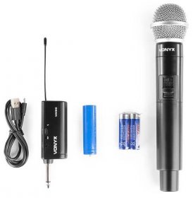 Bezdrátový mikrofon UHF+ přijímač s baterií