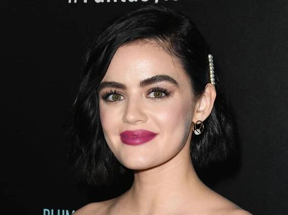 Lucy Hale Dyed Her Hair Back to Espresso Brown — See the Photos