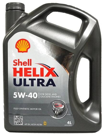 Motorový olej Shell Helix Ultra 4 l 5W-40 fully synthetic diesel gasoline