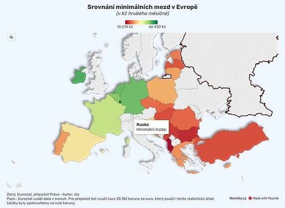 V minimální mzdě Česko zaostává. Vyšší je i v Polsku či Litvě