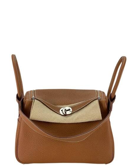 HERMES - Lindy 26 Gold Clemence Palladium Hardware