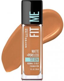 Maybelline Fit Me Matte + Poreless Liquid Foundation Makeup, Cappuccino, 1 fl oz