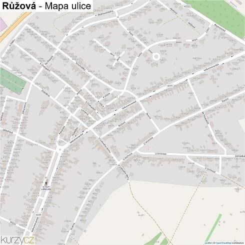 Růžová - mapy | Kurzy.cz