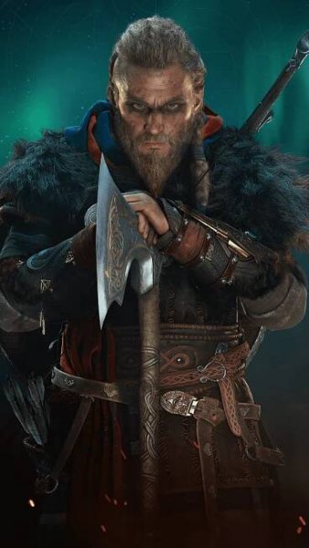 Android Assassin's Creed Valhalla Background With Axe